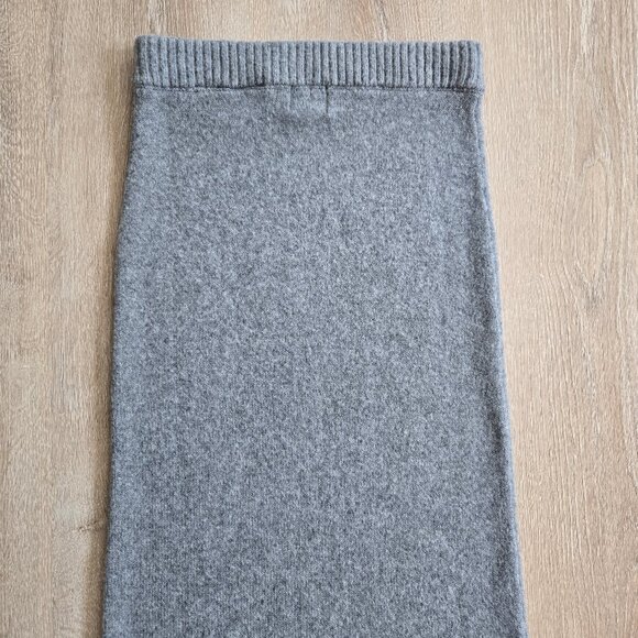 H&M Gray Midi Fitted Knit Pencil Skirt Pull-On Style Wool Blend Size XS NWOT - Picture 13 of 15